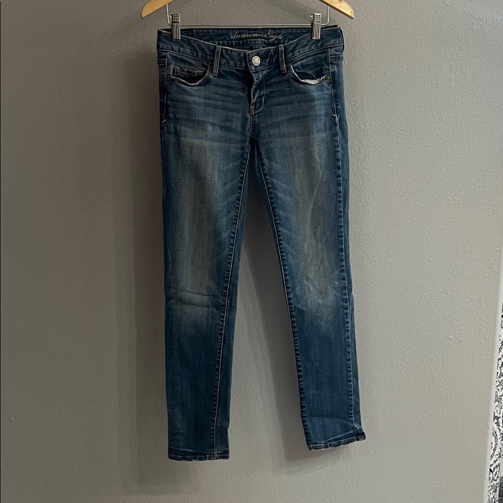American Eagle Outfitters Dark Blue Skinny Jeans